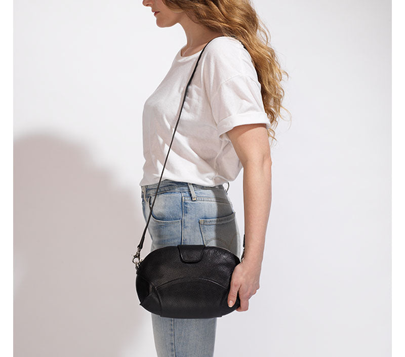 Miss Constance - Black leather Bag now in the SALE - Sonya Kashmiri